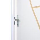 2 Kits Porta De Madeira Decorada 215x75cm Com Batente De Aço