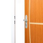 2 Kits Porta De Madeira Decorada 215x85cm Com Batente De Aço