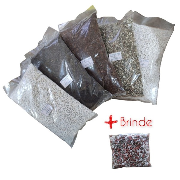 2 Kits Substrato Cultivo Grow Indoor -10 Litros + Brinde