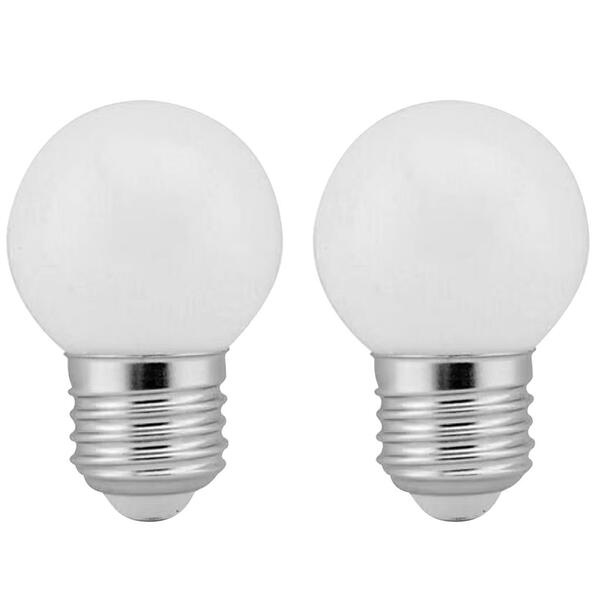2 Lâmpadas Led Bolinha Decorativa Orby 2,5w 220v Branco Frio