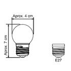 2 Lâmpadas Led Bolinha Decorativa Orby 2,5w 220v Branco Frio