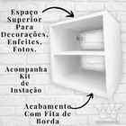2 Mesas De Cabiceira Suspensa Cubo 35x35x30 100% Mdf Branco -