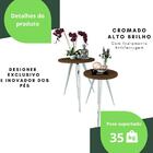 2 Mesinhas Lateral De Canto Para Sala E Quarto Redonda C.m