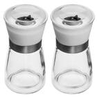 2 Moedores De Pimenta Sal Temperos 170ml Lyor Em Vidro Com Mo