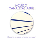 2 Paineis Canaletados - 2,44 X 1,22 + 100 Ganchos 20cm + Cana
