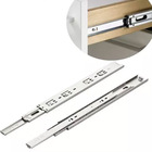 2 Pares De Corrediças Trilho Telescópico 25cm P/ Gaveta Móvel