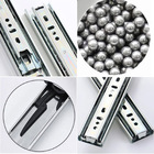 2 Pares De Corrediças Trilho Telescópico 25cm P/ Gaveta Móvel