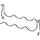 2 Peças Adega Empilhável Cromado 4 Garrafas Future Cromado