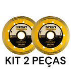 2 Peças Disco Diamantado 110mm Porcelanato Turbo Extra Fino S