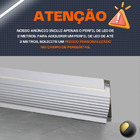 2 Perfil de Alumínio Embutir para Rodapé 1 Metro – Para Fita