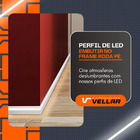 2 Perfil de Alumínio Embutir para Rodapé 1 Metro – Para Fita