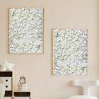 2 Placas de Flores para Parede 60x40 Artificiais Para Fundos