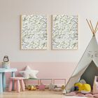 2 Placas de Flores para Parede 60x40 Artificiais Para Fundos