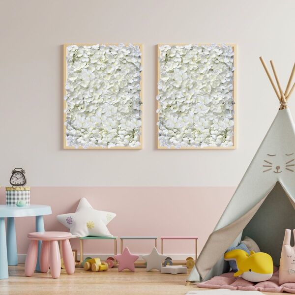 2 Placas de Flores para Parede 60x40 Artificiais Para Fundos