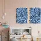 2 Placas de Flores para Parede 60x40 Artificiais Para Fundos