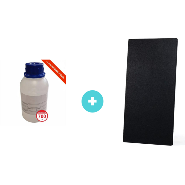 2 Plc Lã De Pet Sound 1200 X 600 X 50 Mm Preto 30 Kg/m³ + Col