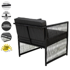 2 Poltronas 01 Namoradeira E Mesa Centro Santiago Fio Fibra F