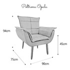 2 Poltronas Cadeira Retro Confortável Reforçada Consultório R