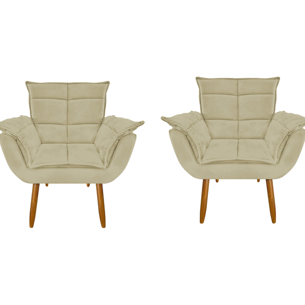 2 Poltronas Cadeira Retro Confortável Reforçada Consultório R