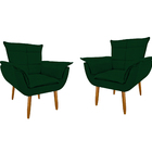 2 Poltronas Cadeira Retro Confortável Reforçada Consultório R