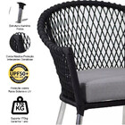 2 Poltronas Chile Em Corda Náutica Alumínio Trama Original