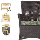 2 Poltronas E 1 Mesa Igapó Em Alumínio Pintura Fendi Corda Ná