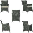 2 Poltronas E 1 Mesa Igapó Em Alumínio Pintura Fendi Corda Ná