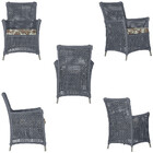 2 Poltronas E 1 Mesa Igapó Em Alumínio Pintura Fendi Corda Ná