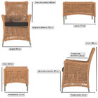 2 Poltronas E 1 Mesa Igapó Em Alumínio Pintura Fendi Corda Ná