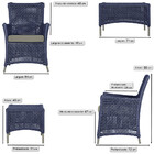 2 Poltronas E 1 Mesa Igapó Em Alumínio Pintura Fendi Corda Ná