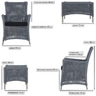 2 Poltronas E 1 Mesa Igapó Em Alumínio Pintura Fendi Corda Ná