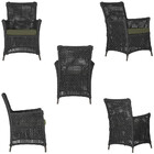 2 Poltronas E 1 Mesa Igapó Em Alumínio Pintura Marrom Corda N