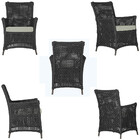 2 Poltronas E 1 Mesa Igapó Em Alumínio Pintura Marrom Corda N