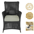 2 Poltronas E 1 Mesa Igapó Em Alumínio Pintura Marrom Corda N