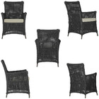 2 Poltronas E 1 Mesa Igapó Em Alumínio Pintura Marrom Corda N