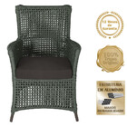 2 Poltronas E 1 Mesa Igapó Em Alumínio Pintura Marrom Corda N