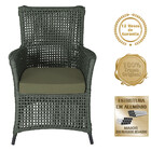 2 Poltronas E 1 Mesa Igapó Em Alumínio Pintura Preta Corda Ná