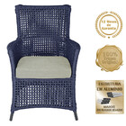 2 Poltronas E 1 Mesa Igapó Em Alumínio Pintura Preta Corda Ná