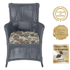 2 Poltronas E 1 Mesa Igapó Em Alumínio Pintura Preta Corda Ná