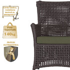 2 Poltronas E 1 Mesa Igapó Em Alumínio Pintura Preta Corda Ná