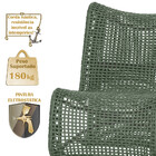 2 Poltronas E Mesa Texas Em Alumínio Pintura Preta Corda Náut