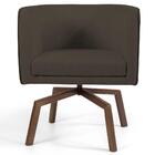 2 Poltronas Ka Madeira Betina B261 Veludo Marrom