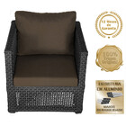 2 Poltronas Madri Alumínio Corda Náutica Estofado 9 Trama Ori