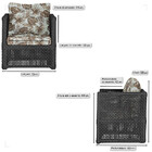 2 Poltronas Madri Alumínio Corda Náutica Estofado  6 Trama Or