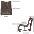 2 Poltronas Texas Em Alumínio Corda Náutica Pintura Preta Tra