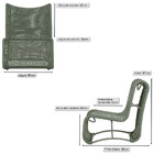 2 Poltronas Texas Em Alumínio Pintura Fendi Corda Náutica Tra