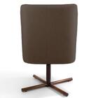 2 Poltronas Xis Madeira Pérsia B-261 Suede Marrom Claro