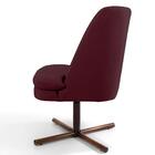 2 Poltronas Xis Madeira Pérsia B-278 Suede Marsala