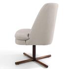 2 Poltronas Xis Madeira Pérsia C-107 Linho Bege