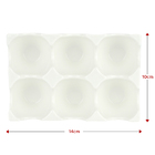 2 Porta Ovos Bandeja De Porcelana New Bone Montana 14x9,5cm